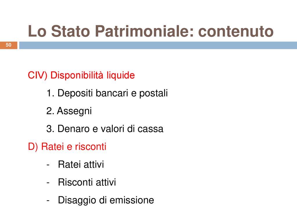 Il Bilancio Di Esercizio Significati Postulati Struttura Ppt Scaricare